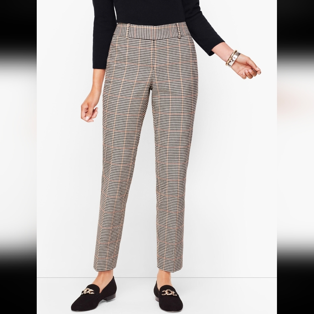 Talbots Hampshire Ankle Pants Size 6 Colton Check Pattern